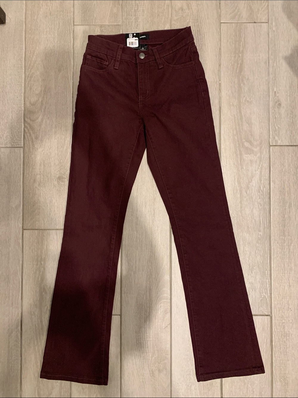 NWT Express Boot Cut Jeans in Wine Size 4 Autumnal Back to School